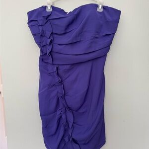 BCBGeneration Purple Strapless Dress sz 12